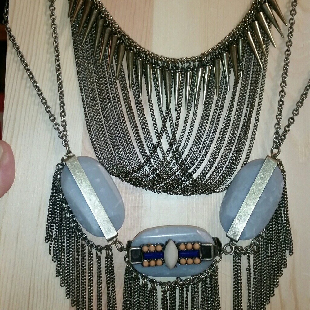 Vintage Antique Gold, Layered Necklaces (Set of 2) - Picture 1 of 8